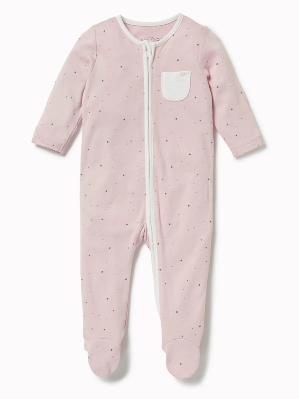 Mori Clever Stardust Zip Baby Pajamas